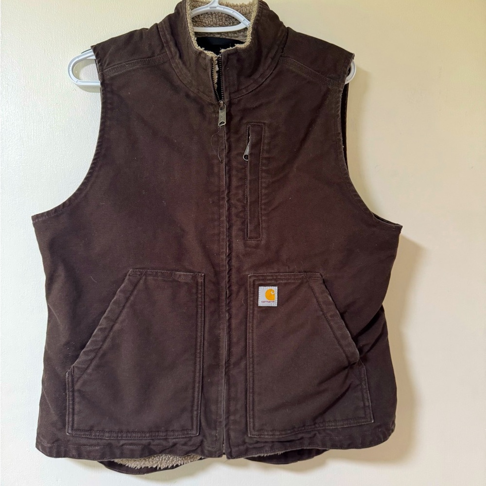 Carhartt Brown Relaxed Fit Vest